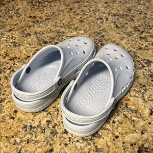Crocs unisex adult baya graphic clog mineral blue women’s 8 men’s 6 worn once